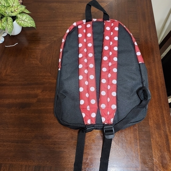 𝅺bioworld Minnie Mouse Sublimated Panel Print Backpack - Picture 2 of 4